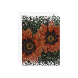 Sinaasappel Daisy Balls Briefkaart