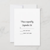 Sinaasappel Daisy Hoefijzer Country Wedding RSVP C (Achterkant)