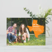 Sinaasappel dat we hebben verplaatst - Dotted Texa Aankondiging (Staand voorkant)