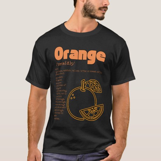 Sinaasappel.Definiëren T-shirt (Voorkant)