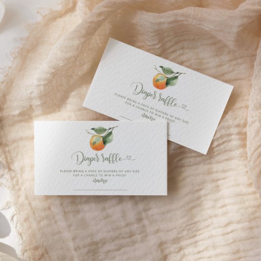 Sinaasappel diapluierkaartenkaart informatiekaartje