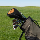 Sinaasappel Disco Bal Golfheadcover (Insitu)