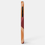 Sinaasappel Donker Maroon Rood Mideeuw Kunstpatroo Case-Mate iPhone Case (Achterkant/links)