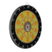 Sinaasappel Donkergeel Zwart Dartbord 2024 (Voorkant Links)