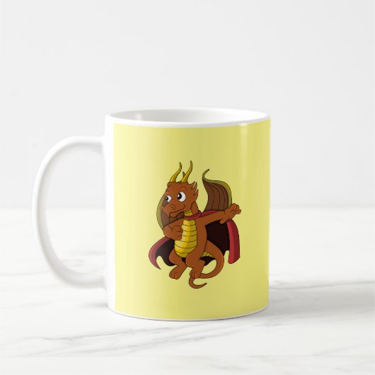 Sinaasappel dragon Cartoon Coffee Mok (Links)