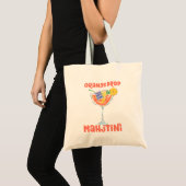 Sinaasappel Drop Martini Mahjong Cocktail Tote Bag (Voorkant (product))