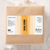 Sinaasappel Dropper Fles Etiketten met stripe inkt (Insitu)