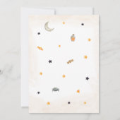 Sinaasappel Een beetje Boo Baby shower Uitnodiging (Achterkant)