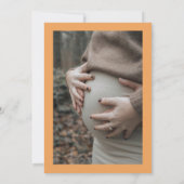 Sinaasappel Een beetje Boo Schattige Halloween Bab Kaart (Achterkant)