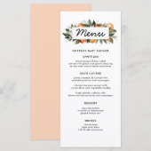 Sinaasappel Een beetje cutie is op de weg Baby sho Menu