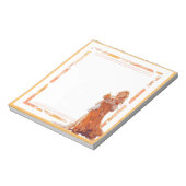 Sinaasappel Eenvoudig Schattige Anime Boho Notitie Notitieblok (Linkerzijde)