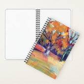 Sinaasappel Eikenboom Abstract Landschap Notitieboek (Binnen)