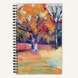 Sinaasappel Eikenboom Abstract Landschap Notitieboek