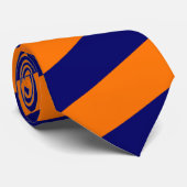 Sinaasappel en ander gestreept Stropdas (Opgerold)