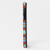 Sinaasappel en blauw retro tegel Case-Mate iPhone case (Achterkant/links)