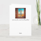 Sinaasappel en Blauwe Dreamcatcher in een Desert W Kaart (Achterkant)