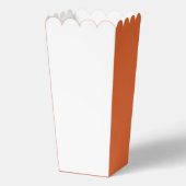 Sinaasappel en blauwe waterverf herfst florale bru bedankdoosjes (Achterkant)