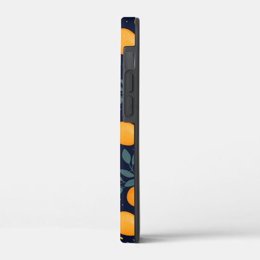 Sinaasappel en Bloemen Delight Pattern Case-Mate iPhone Case (Achterkant / Links)