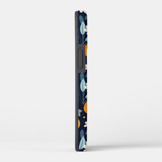 Sinaasappel en Bloemen Delight Pattern Case-Mate iPhone Case (Achterkant / Rechts)