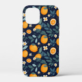 Sinaasappel en Bloemen Delight Pattern Case-Mate iPhone Case (Achterkant)