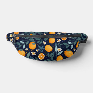 Sinaasappel en Bloemen Delight Pattern Heuptasje