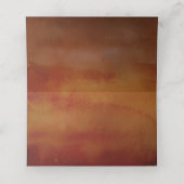 Sinaasappel en Bourgogne Rode Herfst Bloemen Bruil Plaatskaartje (Binnenkant ongevouwen)