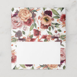 Sinaasappel en Bourgogne Rode Herfst Bloemen Bruil Plaatskaartje