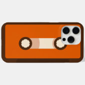 Sinaasappel en Bruin Retro Cassettebandje Case-Mate iPhone Case (Achterkant (horizontaal))