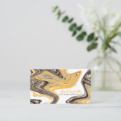 sinaasappel- en chocoladestrokken visitekaartje (Staand voorkant)