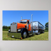 Sinaasappel en Chrome Poster (Voorkant)