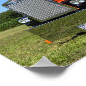 Sinaasappel en Chrome Poster (Hoek)