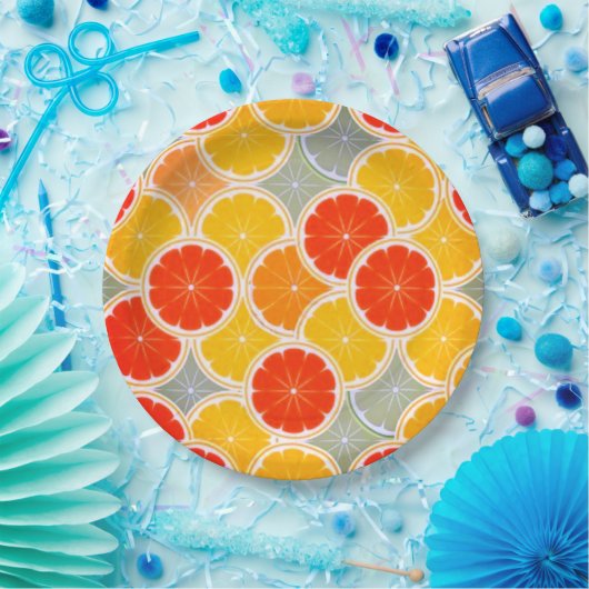 Sinaasappel en citroen Slices Party Papier Bord (Feest)