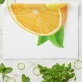 Sinaasappel en citroen theedoek (Gevouwen)