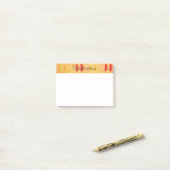 Sinaasappel en citroenen citrus gepersonaliseerd post-it® notes (Op bureau)