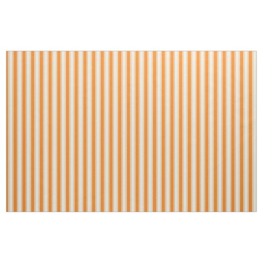 Sinaasappel en crème plakstrepen stof (Fat Quarter)