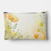 Sinaasappel en geel bloemen gepersonaliseerd etui (Achterkant)