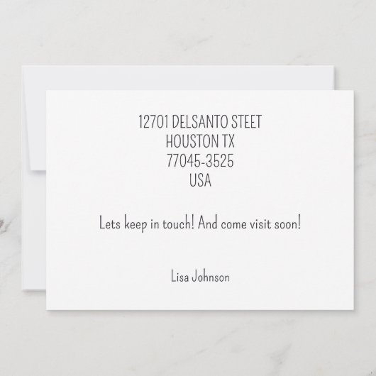 Sinaasappel en geel halverwege de eeuw bloesem heb aankondiging (Achterkant)