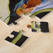 Sinaasappel en geel Iris Jigsaw Puzzel (Zijkant)