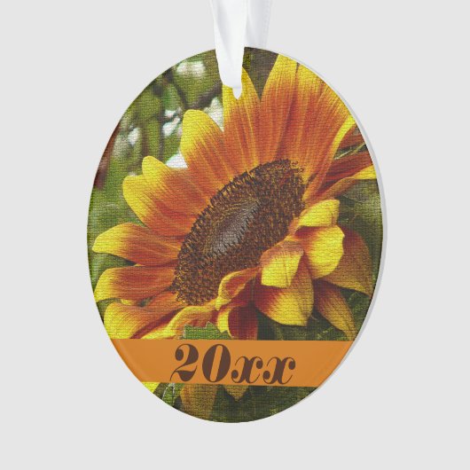 Sinaasappel en geel Ornament (voorkant)