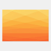 Sinaasappel en Geel Veelhoekig Inpakpapier Vel (Voorkant 3)