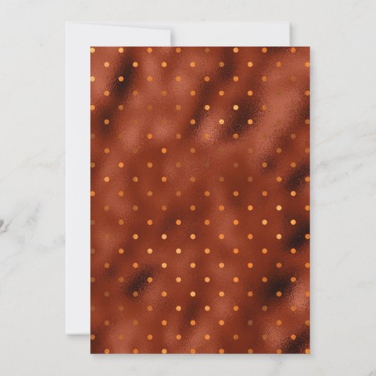 Sinaasappel en gouden herfstbladeren 21e geboorted kaart (Achterkant)