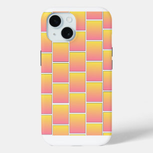 Sinaasappel en goudgele bakstenen iPhone 15 case