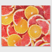 Sinaasappel- en grapefruitachtergrond, vers, rijp cadeaupapier (Vlak)