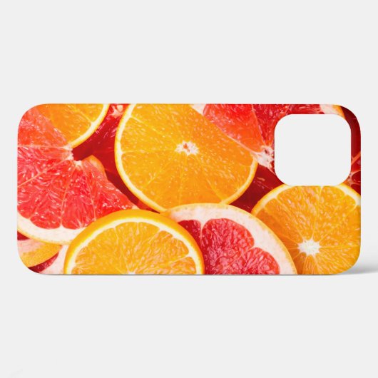 Sinaasappel- en grapefruitachtergrond, vers, rijp Case-Mate iPhone case (Achterkant (horizontaal))
