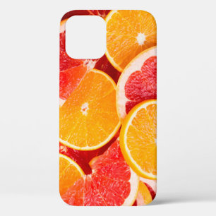 Sinaasappel- en grapefruitachtergrond, vers, rijp Case-Mate iPhone case