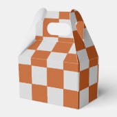 Sinaasappel en grijs geruit bedankdoosjes (Achterkant)