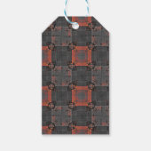 Sinaasappel en Grijs Kruispunt Gift Labels Cadeaulabel (Voorkant)