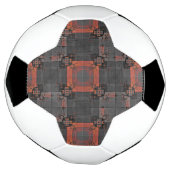 Sinaasappel en Grijs Kruispunt Voetbal (Gedraaid)