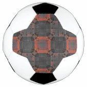 Sinaasappel en Grijs Kruispunt Voetbal (Voorkant)