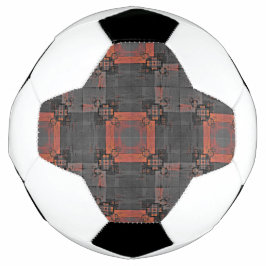 Sinaasappel en Grijs Kruispunt Voetbal